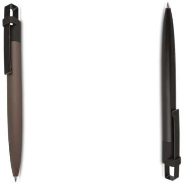 Imagem de Kit 10 Canetas Esferográficas Retráteis, Escrita Azul, Plástico com Grip Antiderrapante, Corpo Cilíndrico, Tinta à Base de Óleo, Estilo Executivo, para Escritório (Azul e Prata)