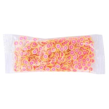 Imagem de Bag Fruit Slice Nail Art Slime Filler Design Bonito Mini Polímero Decoração Coração Vermelho Pomelo