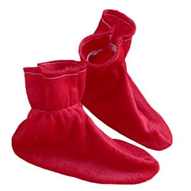 Imagem de Vestido de festa, cor lisa, sapatos de animais, fantasia infantil (vermelho)
