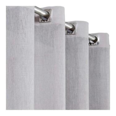 Imagem de Cortina Voil Gaze Linho Sem Forro 4,00x2,60 Para Varão -  Sala/Quarto 