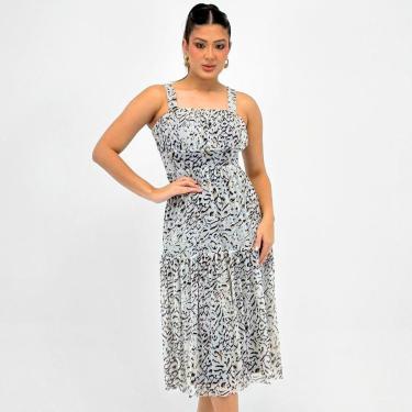 Imagem de Vestido Formitz Alça Midi em Tule Feminino-Feminino