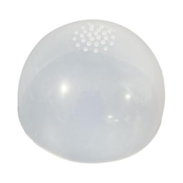 Imagem de simhoa Touca de silicone para peruca em formato de cabeça de boneca, multiuso, antiderrapante e transparente, acessório de proteção para a cabeça, 22 a 23 Cm