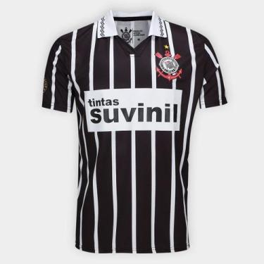 Imagem de Camiseta Corinthians Suvinil Masculina, Preto, M
