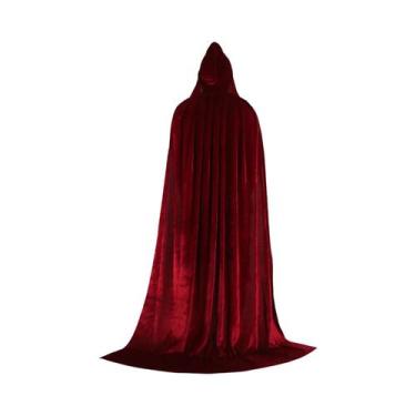 Imagem de Capa De Veludo Para Halloween Para Adultos E Crianças, Fantasia Mediev