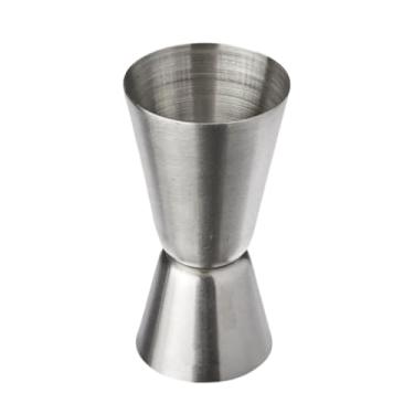 Imagem de Dosador De Drink Duplo Inox 60ml e 30ml Bebidas Drinks Dois Medidores Bartender Uso Profissional - 9 * 4cm(1 UNID)