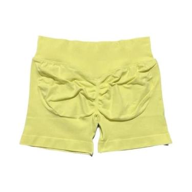 Imagem de Shorts De Yoga Femininos De Cintura Alta Para Fitness E Treino, Com Ef