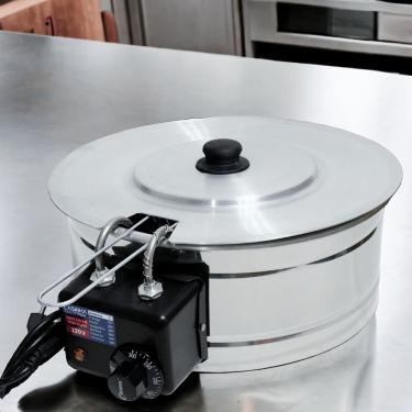 Imagem de Fritadeira Elétrica Industrial Tacho 5L Com Tampa 110V