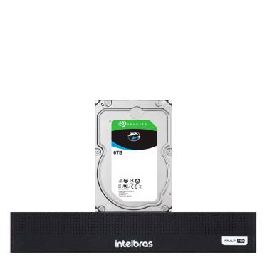Imagem de Dvr Intelbras 8 Canais Mhdx 1008-c Com Hd De 6tb Instalado