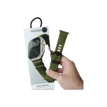 Imagem de Pulseira Esportiva De Silicone Luxuosa De 46mm 49mm 45mm Para iWatch S