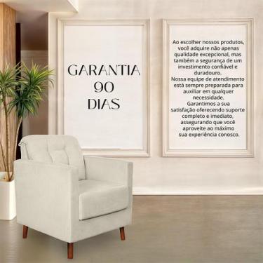 Imagem de Poltrona Angelina Confortavel Luxo Suede Bege - Sonho das Poltronas