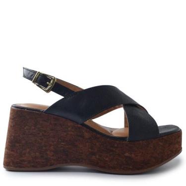 Imagem de Sandália Anabela Vizzano Feminina 6559.101, 36, Preto