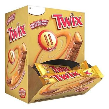 Imagem de Chocolate Twix Caramelo Macio E Biscoito 15g C/30 Un Atacado