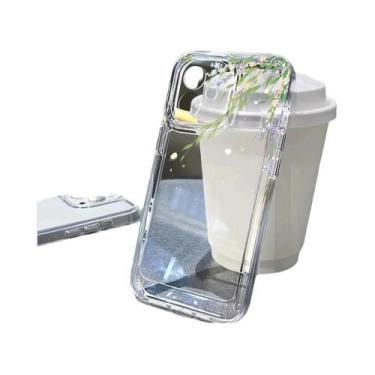 Imagem de Capa De Silicone Transparente Com Estampa Floral Para Samsung S25 Ultr