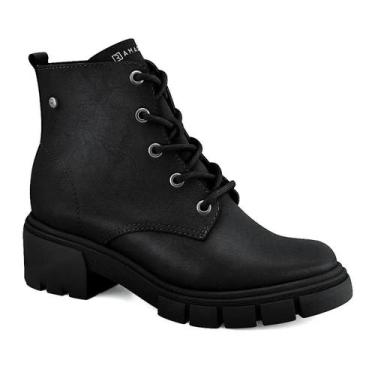 Imagem de Bota Coturno Ramarim Preto com Solado Tratorado -, Preto, 36