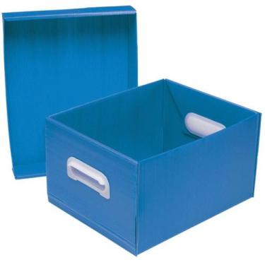 Imagem de Caixa Organizadora THE BEST BOX M 370X280X212 AZ - Polibras