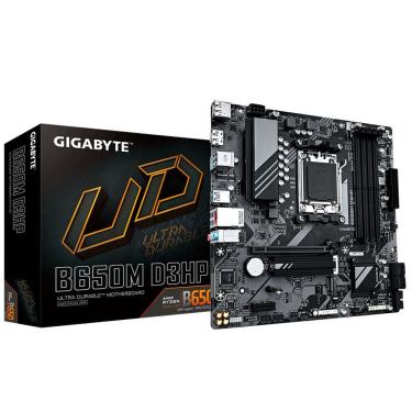 Imagem de Placa Mãe B650M D3HP Micro ATX AM5 DDR5 Chipset AMD B650 com M.2 Pcie 4.0 e USB 3.2 Gigabyte