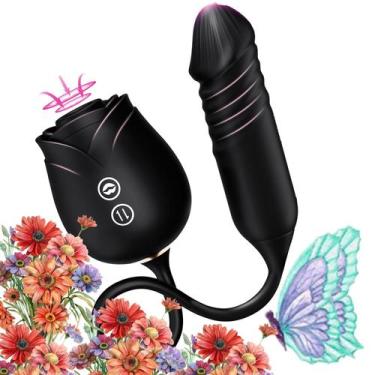 Imagem de Massageador vibratório portátil 10 modos recarregável por USB - Marca 