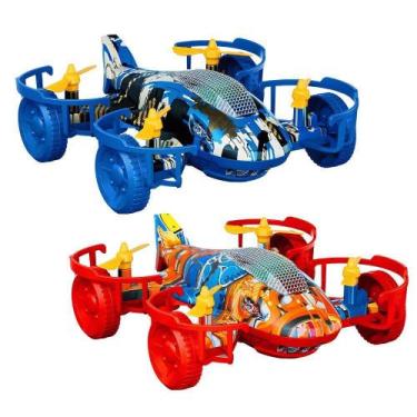 Imagem de Avião de Brinquedo Tubarão DMT6909 Giro 360 graus com Luzes e Som DM T