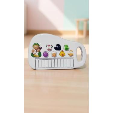 Imagem de Piano Infantil Educativo Teclado Com Sons De Animais - Congratulations