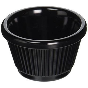 Imagem de Winco Ramekins canelados, 42 g, preto, 12 peças