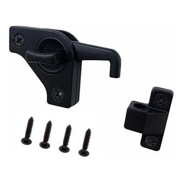 Imagem de Trinco Inteligente Para Porta e Janela De Correr e Abrir Preto - União Mundial