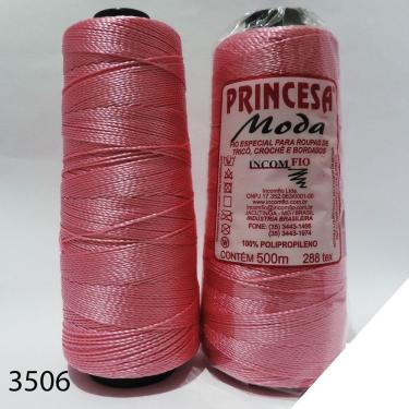 Imagem de Linha Princesa Moda 500m Rosa Bebê/crochê / Tranças Para Cabelo