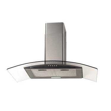 Imagem de Coifa de Parede Fischer Fit 90cm com Vidro Curvo Inox