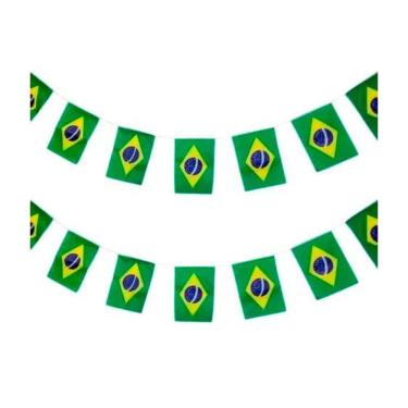 Imagem de Varal Bandeira Brasil - 3 Metros