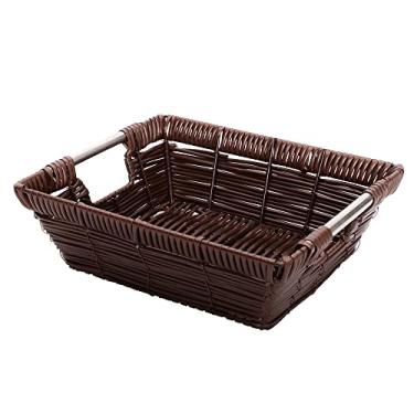 Imagem de Cesto Quad C/alca Reta Mimo Style Marrom Escuro