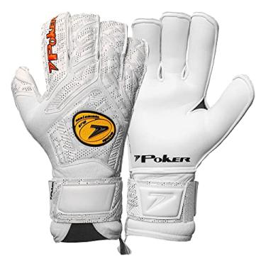 Imagem de Luva Futebol de Campo Profissional Champion 7 Extended Poker Cor:Branco;Tamanho:10