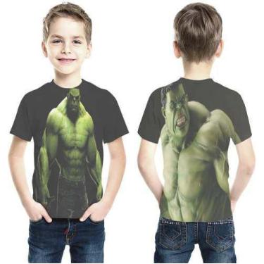 Imagem de Camiseta Hulk Estampa Total Infantil - Playgamesshop