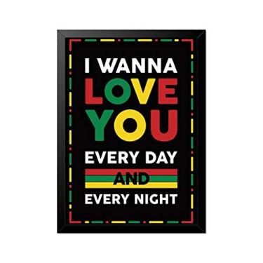 Imagem de Quadro Poster Bob Marley I Wanna Love You 33x23cm
