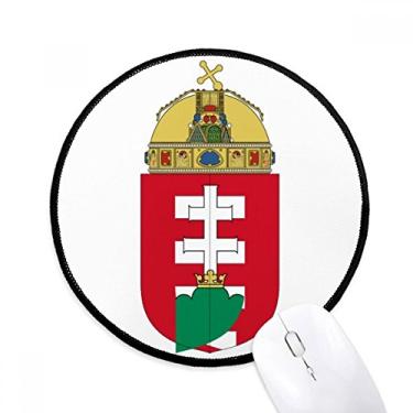 Imagem de DIYthinker Hungria Europa Emblema Nacional Mouse Pad Desktop Office Tapete Redondo para Computador