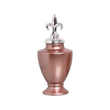 Imagem de Joelma Decorações Pote Lírio G Com Detalhe Cromado Rose Gold