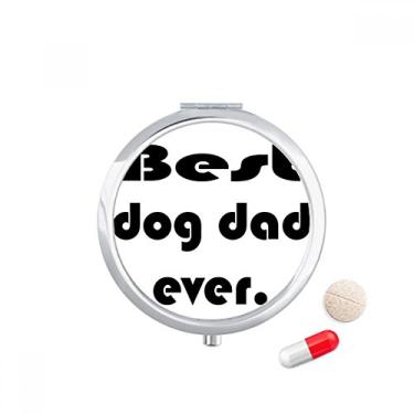 Imagem de Best Dog Dad Ever Estojo de comprimidos com citação de festival, caixa de armazenamento de remédios
