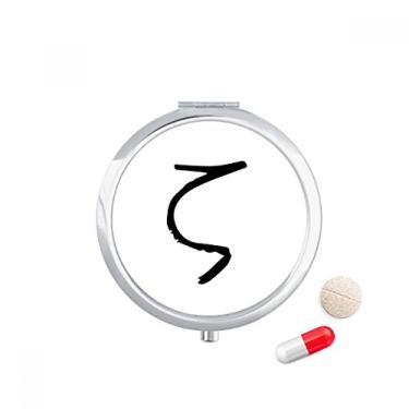 Imagem de Porta-comprimidos, alfabeto grego, Zeta, preto, porta-comprimidos, caixa de armazenamento de remédios