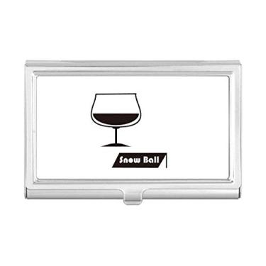 Imagem de Coquetel de Snowball com seu copo, porta-cartões de visita, caixa de bolso