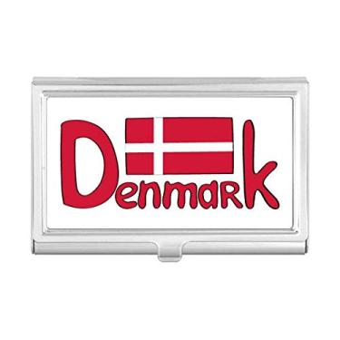 Imagem de Carteira de bolso com estampa vermelha da bandeira nacional Demark