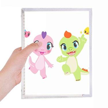 Imagem de Caderno Dinossauro Kingdom Love You com Folhas Soltas e Diário Recarregável