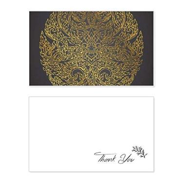 Imagem de Cartão de agradecimento de aniversário com papel de aniversário da cultura da Tailândia