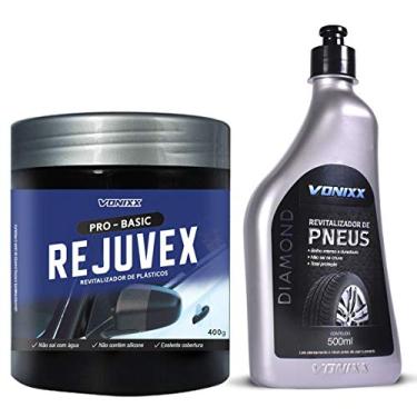 Imagem de Kit Rejuvex 400g + Revitalizador de Pneus 500ml Vonixx