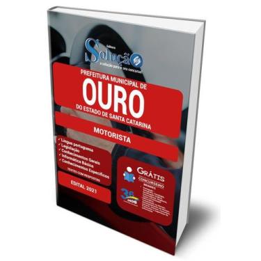 Imagem de Apostila Prefeitura De Ouro - Sc 2021 - Motorista - Editora Solução