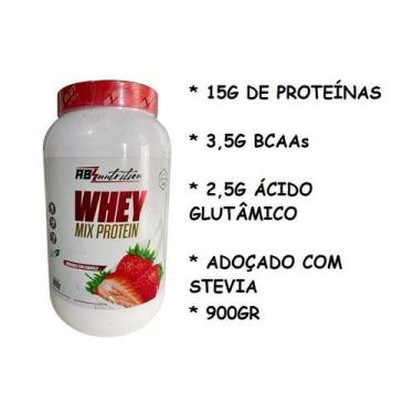 Imagem de Whey Mix Morango Pote 900G - Absolut Nutrition