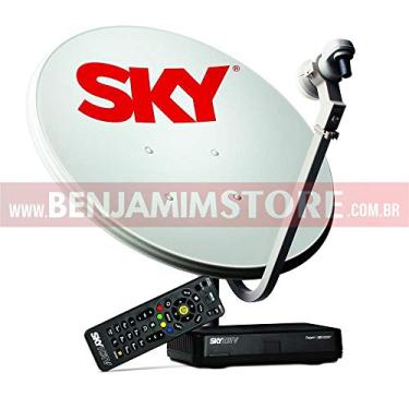 Imagem de Kit de Antena Sky 60 cm + Receptor Digital Sky Pré Pago Flex HD SH01