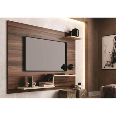 Imagem de Painel para TV até 42 Polegadas com Prateleira Denver J Carvalho Nogueira/Off White