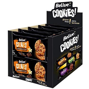 Imagem de Display Cookie Baunilha e Chocolate sem Glúten sem Lactose Belive 10 Unidades de 80G