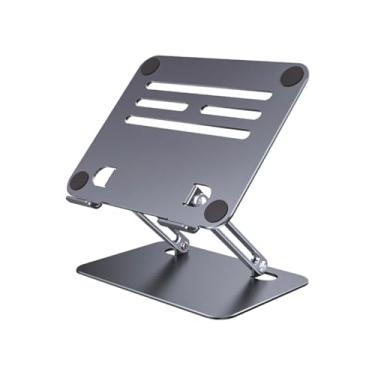 Imagem de Suporte Dobrável Portátil Ajustável de Aluminio Compatível com MacBook Air Pro, HP, Lenovo, Dell, mais laptops e tablets de 10 a 15,6 polegadas - Otimo para seu Home Office - HS334