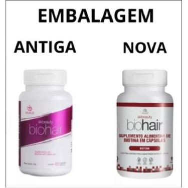 Imagem de Ak Beauty Biohair Suplemento Biotina Pele Unhas Cabelo Akmos