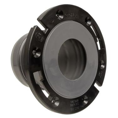 Imagem de Flange de vaso sanitário FlexOn para tubos de PVC de 10 cm, ABS, ferro fundido ou chumbo - Inclui sistema espaçador para corrigir a elevação da flange de 0,9 cm a 3,5 cm