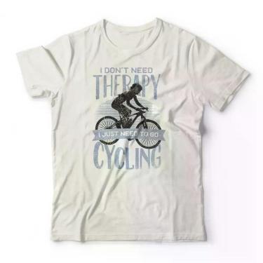 Imagem de Camiseta Cycling Therapy Studio Geek Casual Off White-Masculino